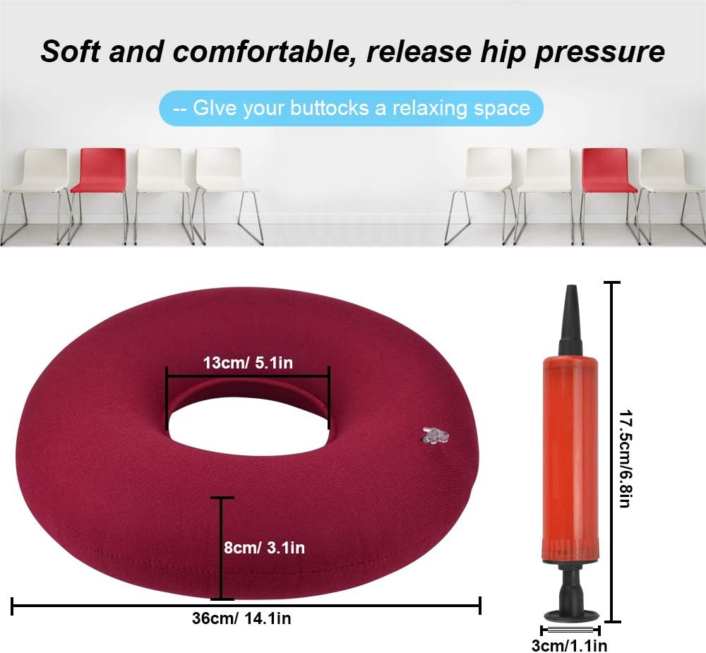 DECARETA Donut Cushion,Donut Ring Cushion for Pressure Relief,2 Pack