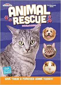 Animal Rescue Coloring & Activity Book - Gray Kitty: Kappa ...