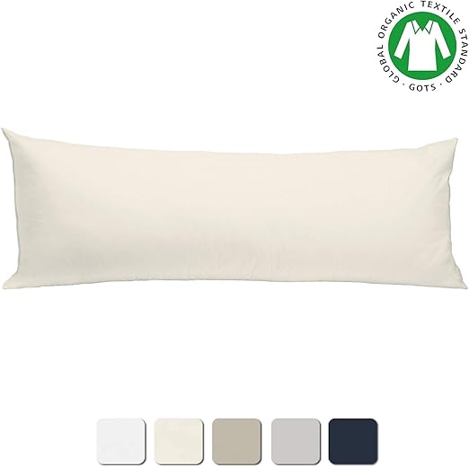 Amazon Com Bioweaves 100 Organic Cotton Body Pillow Cover For