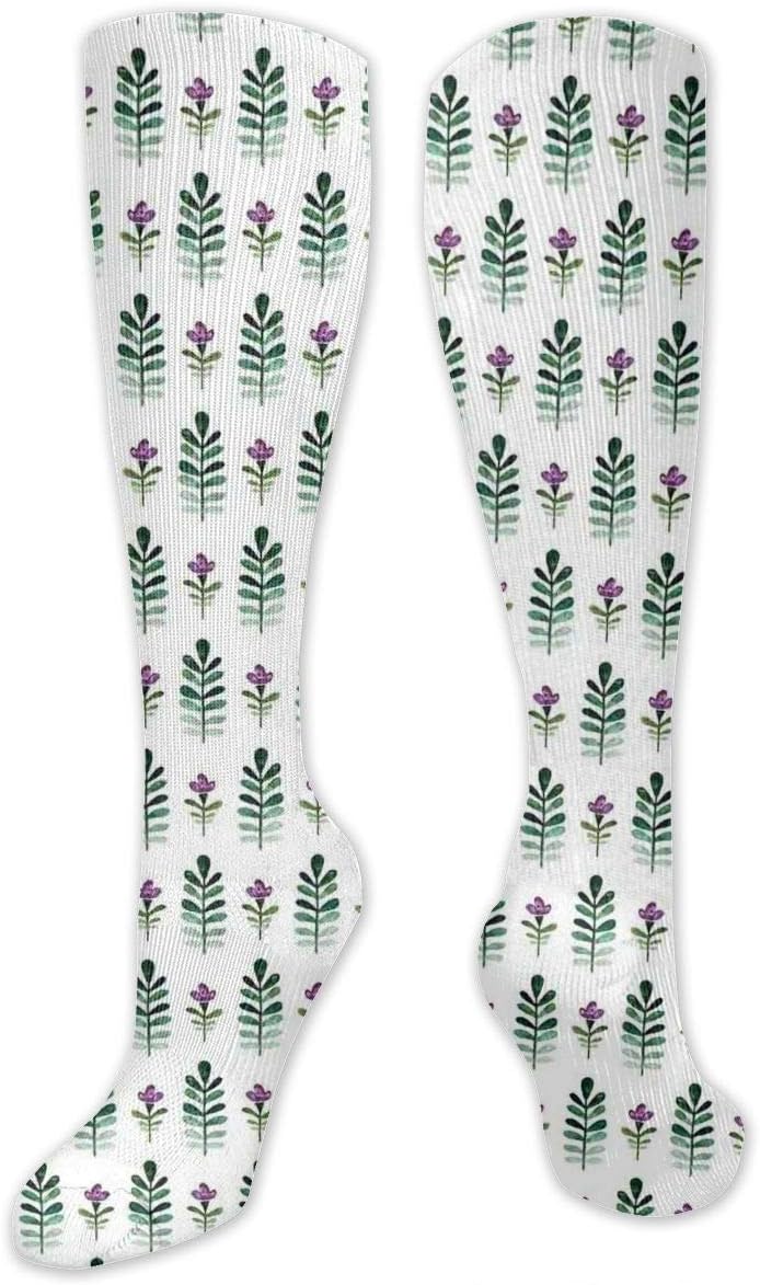 Personalized Compression Socks，Cool Retro Symbols Pattern Skulls With Bones Thunder Bolt Peace Sign，Best Medical,for Running,Hiking，Varicose Veins，Circulation & Recovery