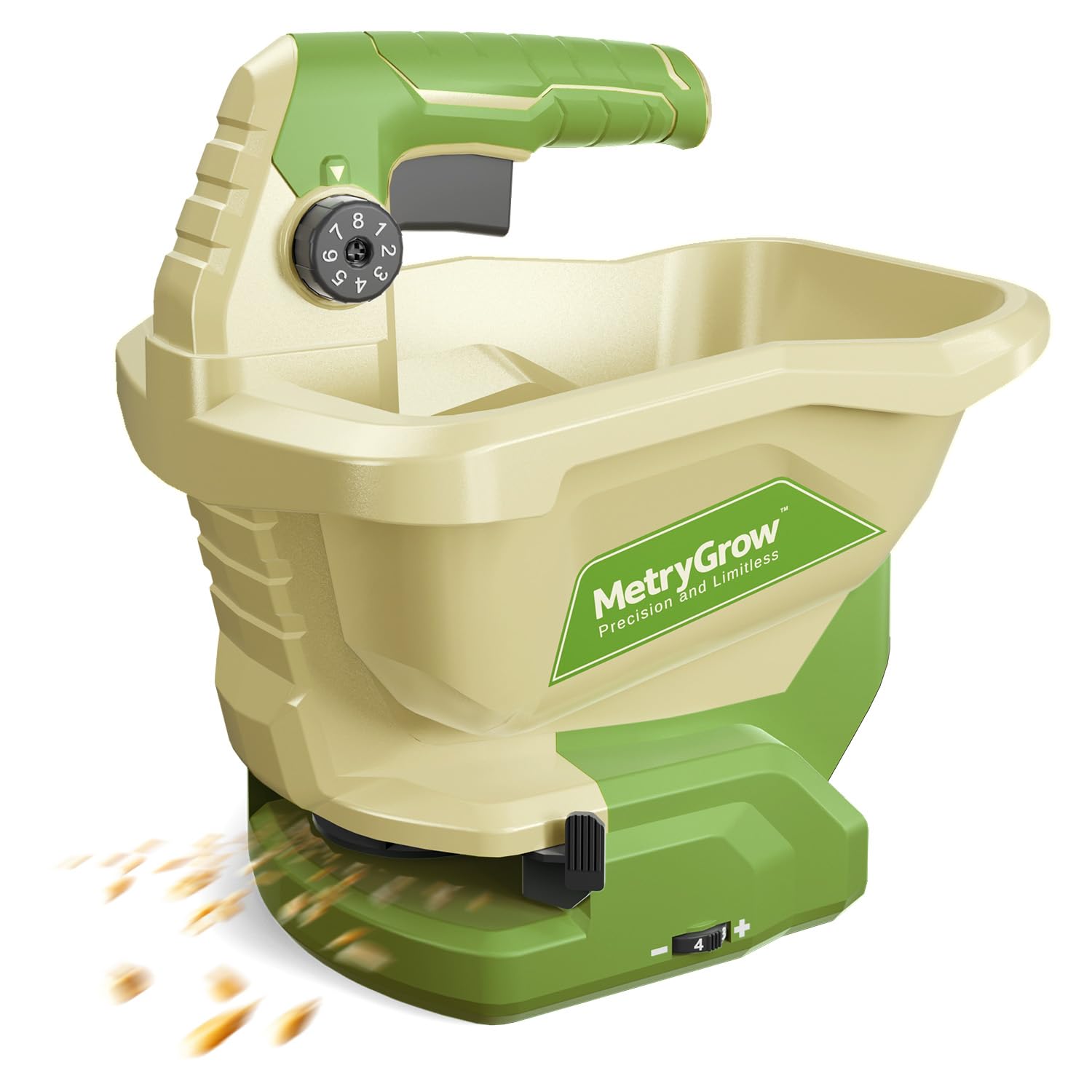 Photo 1 of ** SOLD AS IS, NO REFUND/RETURN** SEE COMMENTS!
MetryGrow Hand Grass Seed Spreader for Lawns, Fertilizer Broadcast Speader Handheld, Compatible for Makita 18V/21V Li-ion Battery, 3.3 L Capacity, 8-Level