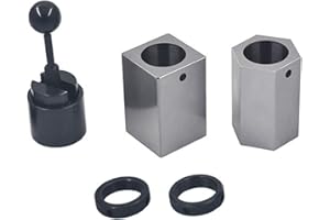 TINVHY 5C-CB 5C Collet Block Set - Milling Machine Collet Blocks: Hex, Square & Closer (1/16-1-1/16 Capacity)