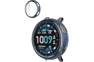 Case for Amazfit Active Max Smart Watch, ZBAGUG with Tempered Glass Screen Protector, Soft TPU Full Protective Face Cover Bum