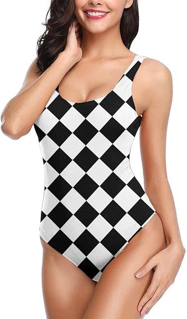 checkered flag bathing suit