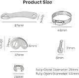 Xiciki Universal Torque Arm Conversion Kit 2 Sets for E-Bike Front/Rear Hub view 2