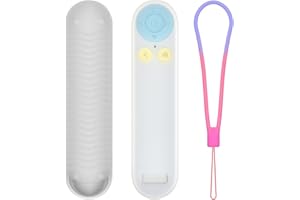 AGAINMORE Silicon Cover for Nex Playground Game System Remote, Anti-Slip Shockproof Sleeve with 4 Pillars for Secure Placement, Dust & Water Resistant Protective Case with Lanyard-Clear