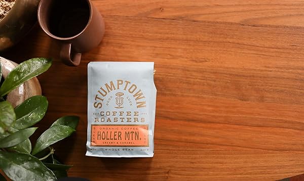 STUMPTOWN COFFEE ROASTERS, MEDIUM ROAST ORGANIC WHOLE BEAN COFFEE, 100% ARABICA COFFEE – HOLLER MOUNTAIN 18 OUNCE BAG WITH FLAVOR NOTES OF CITRUS ZEST, CARAMEL AND HAZELNUT