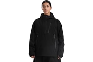 GSOU SNOW Women's Snowboard Jacket Baggy Ski Jackets Waterproof Snow Hooded Coat Windproof Mountain Winter Outdoor Sports