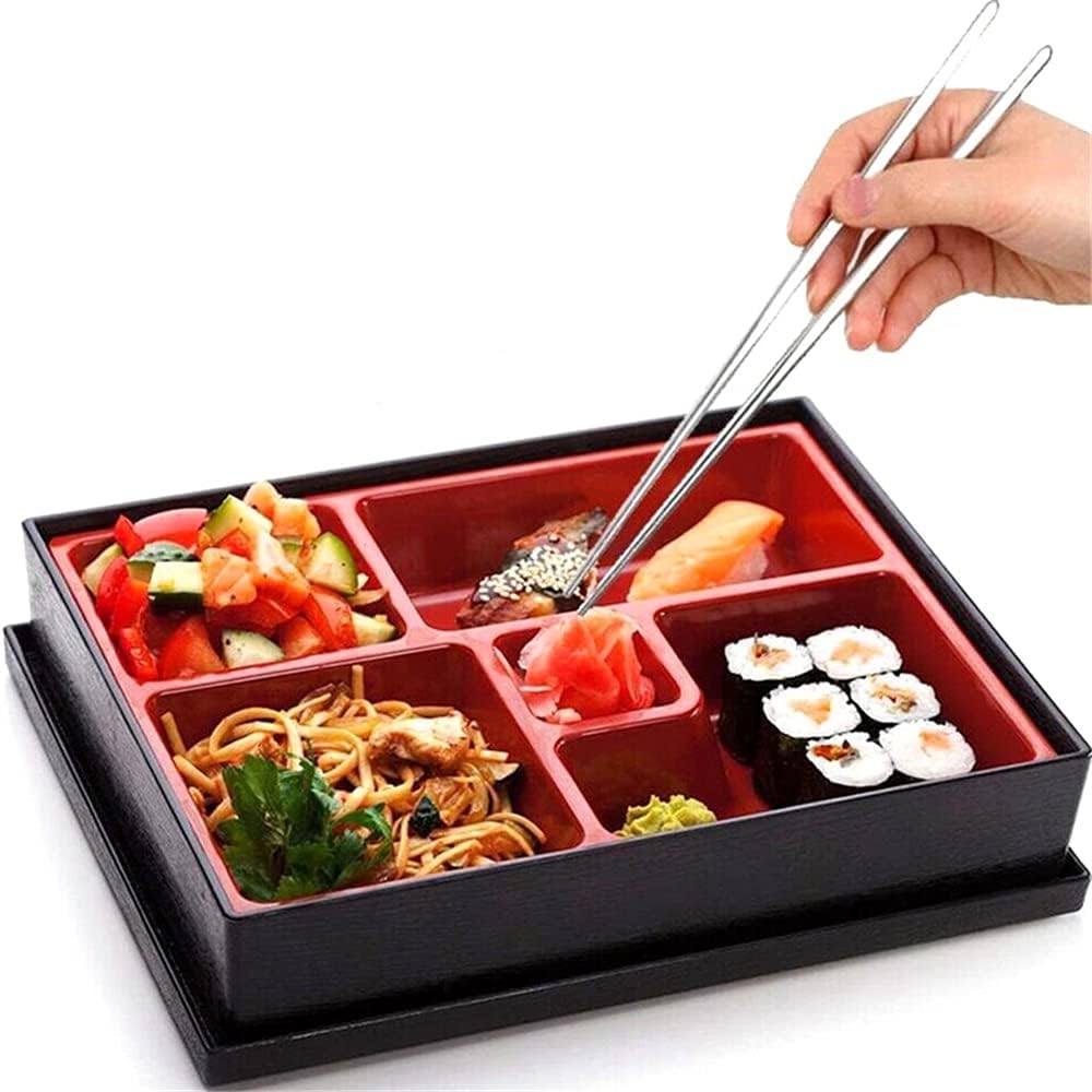 Japanese 5 Compartment Sushi Bento Box, Lunch Box, Food Storage