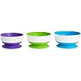 Munchkin Stay Put Suction Bowl,Purple, Green & Blue 3 Pack