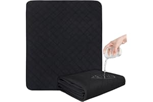 MAGIK & KOVER Washable Incontinence Bed Pads, Reusable Underpads for Kids, Adults, Elderly, Hospitals & Pets, Waterproof Bed Protector Pad for Bed, Sofa, Floor, Super Absorbent Bed Pad 30" x 36"- Black