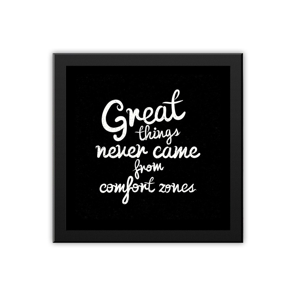 Madanyu Comfort Zone Typography Motivational Quote Art Amazon In