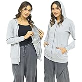 Inspired Comforts Mastectomy Recovery Hoodie with Drain Pockets