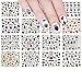 ALLYDREW Halloween Nail Stickers Nail Art Set Ghost Stickers Bat Nail Art (24 sheets)