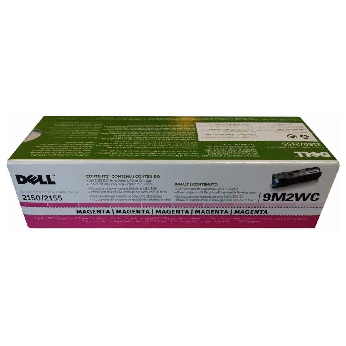 Dell 9M2WC 2150 2155 Laser Toner Cartridge (Magenta) in Retail Packaging