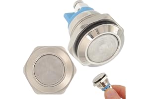 MAGICLULU 2 Pieces Doorbell Button Replacement Kit, Heavy Duty Wired Push Buttons with Copper Nickel Finish