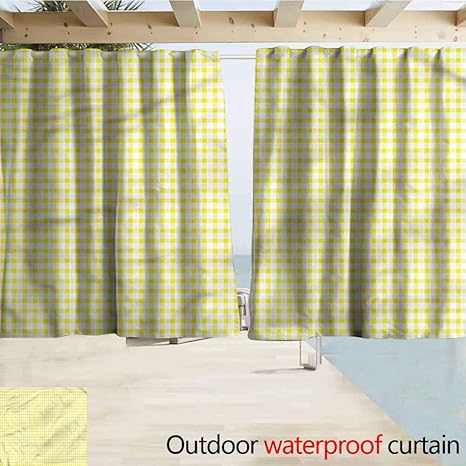 Amazon Com Marymunger Blackout Curtain Yellow And White