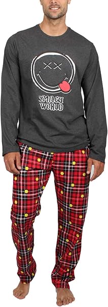 Smiley Pijama Manga Larga Punk para Hombre: Amazon.es: Ropa y accesorios