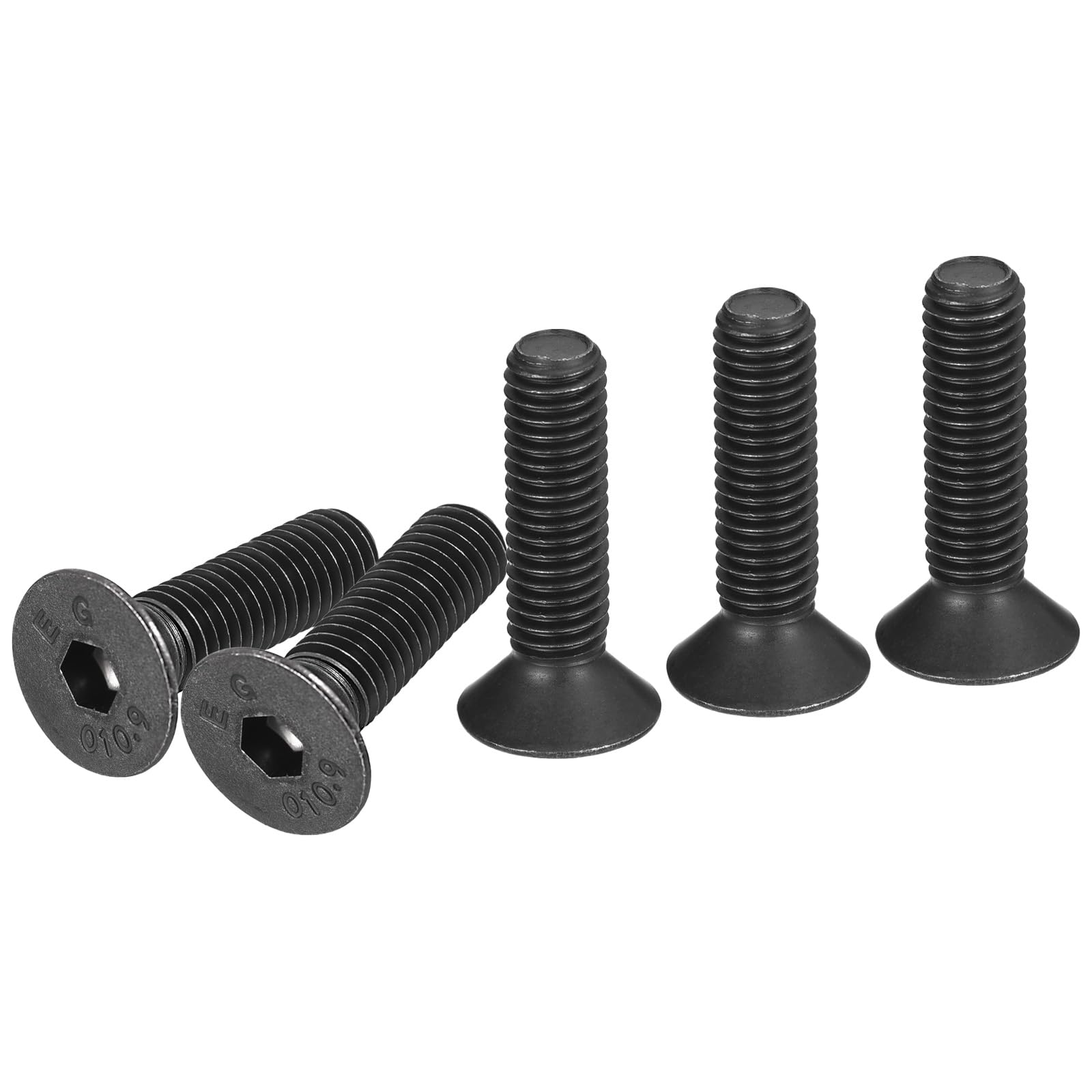 DTGN M8-1.25x30mm Flat Head Socket Cap Screws, 20 Pack Hex Socket Flat Head Screws Carbon Steel Black Oxide, Full Thread, Countersunk Bolts โ image 1