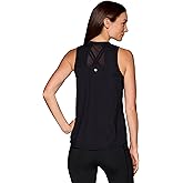 RBX Active Women's Workout Top with Breathable Mesh Panels, Quick Drying Gym Running Tank Top with Plus Sizes