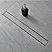 Neodrain 60-Inch Linear Shower Drain with Tile Insert Grate,Brushed 304 Stainless Steel Rectangle Shower Floor Drain, Linear Drain with Leveling Feet, Hair Strainer