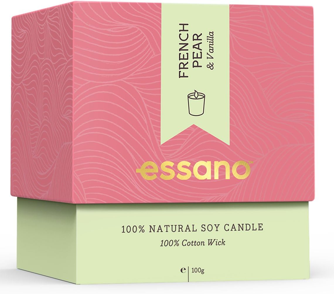 Essano Home Candle French Pear & Vanilla, 100g (3.5oz)