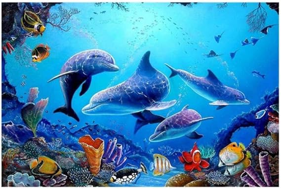 QYH Cuadro en Lienzo Decoración para el hogar 1 Pieza Blue Ocean