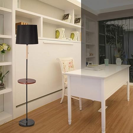 Amazon Com Pollyhb Vertical Storage Tray Floor Lamp Table Lamp