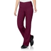 Landau Women's 3 Pocket, Modern Tailored Fit 50/50 Flat/Elastic Waist Medical Scrub Pants 9300