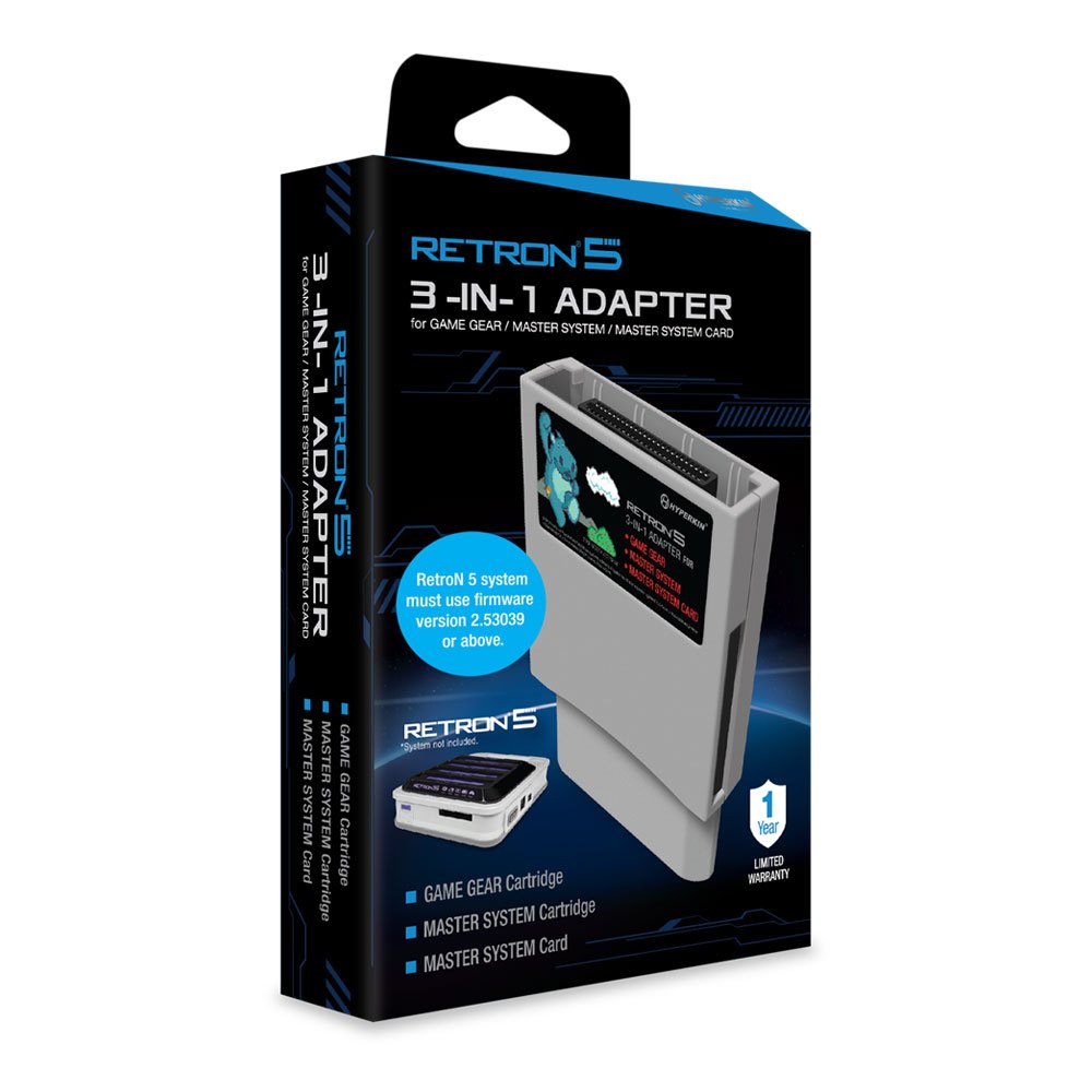 Hyperkin RetroN 5 3-in-1 Adapter for Game Gear, Master System, and Master System Card: Video Games