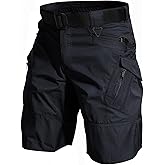 AUTIWITUA Men's Hiking Shorts Waterproof Tactical Cargo Short Pants Quick Dry Work Shorts with Multi Pockets(No Belt)