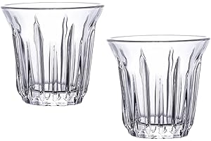 SEWACC 90Ml Double Walled Glass Coffee Cups 2Pcs Heat-Resistant Cups for Cafe and Cold Beverage Use