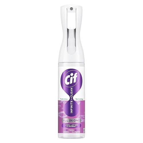 Cif Infinite Clean Lavender & Eucalyptus All in One Cleaner Spray with probiotics technology for a long-lasting clean* 280 ml
