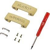 Studio 3 Hinge as Same as The OEM Replacement Parts Accessories Durable Repair Kit Compatible with Beats by Dre Studio3 Wireless (A1914) and Studio Pro (A2924) Headphones (Gold)