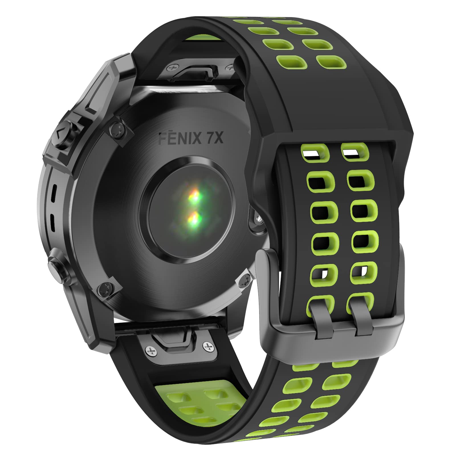 ISABAKE Watch Strap for Fenix 6X/7X/5X, 26mm QuickFit Silicone Wristband for Enduro 2/3, Tactix Delta, Fenix 3 HR