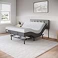 Celestial Aurora Adjustable Bed Base (Frame) + 10 inch Gel Memory Foam Mattress (Medium), Easy Assembly, Head and Foot Lift, Zero Gravity, Memory Positions, CertiPUR-US Bed - Full
