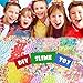 DIY Fluffy Slime Kit, Crystal Slime Making Kit Comes with 16 Colors Slime, Glitter Powder, Colorful Foam Balls, Fruit Slices, Holographic Glitter Shake Jars, Fishbowl Beads, Fake Candy Sprinkles for