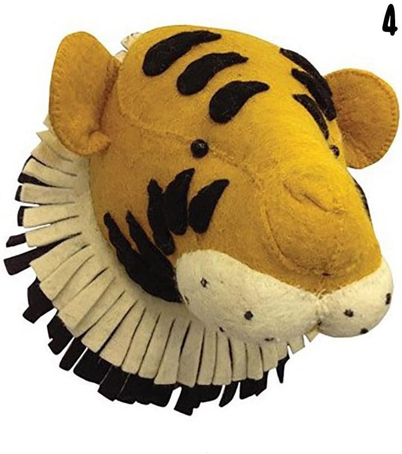 Mondeer 1 PC Creative Cute Animal Wall Decoration, Elephant Tiger Swan Fox Giraffe Head Wall Decoration