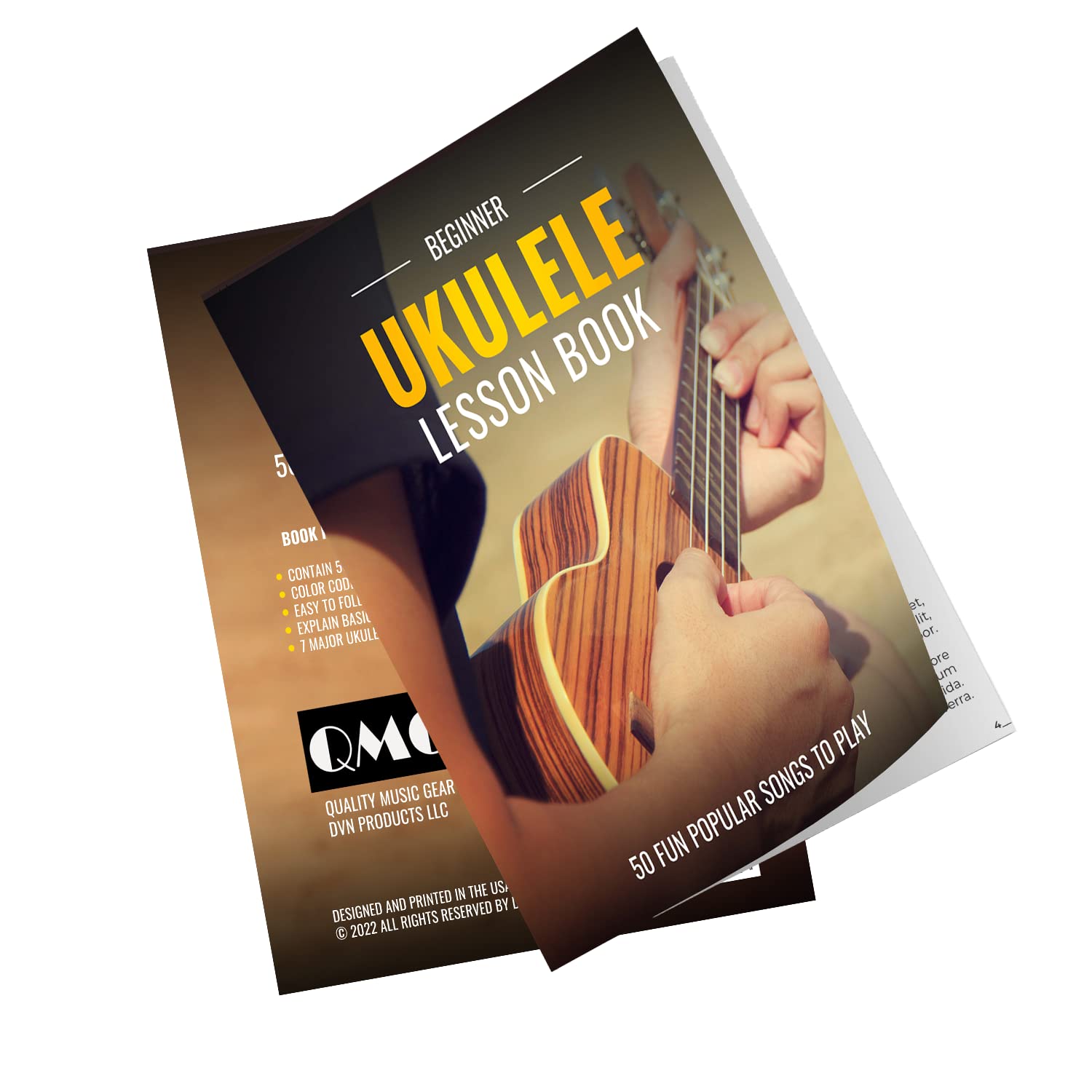 Color Coded Beginner Ukulele Lesson Book, 50 Fun Popular songs to Play, Suitable for all Levels
