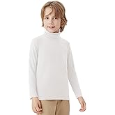 QBK Boys Turtleneck Long Sleeve Thermal Turtle Neck Sweater for Kids 4T-16 Years Soft Warm Under Shirts