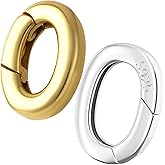 Pndeyo 2pcs Lobster Claw Clasps, Opening 925 Sterling Silver Necklace Bracelet Extender, Jewelry Clasps and Closures for Necklace Bracelet Anklet Pendant Keychain DIY Craft Making- Gold & Silver