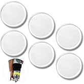 Geiserailie 6 Pcs Prosthetic Leg Pads Prosthetic Liner Patch, 4.5 Inches | Amputee Pads, Prosthesis Liner Accessories for Leg Amputee Gifts, Relieve Friction, Skin Irritation