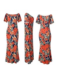 FacnyPrintMe Vestidos largos de talla grande para dama Vestido de fiesta formal estampado