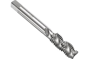 uxcell Spiral Flute Thread Taps M12 x 1.75 H2 Metric Machine Threading Tap Bit, Uncoated Screw Tapping Repair Tool, M2 High-S