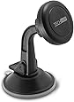 TechMatte Car Phone Mount Magnetic-Dashboard Mounted Car Phone Holder-Universal Smartphone Compatibility with Strong Magnetic Technology (Black)