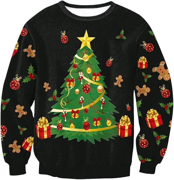 WeihnachtsPullover Unisex Sweatshirt, Woo Hoo Xmas Outwear Pullover