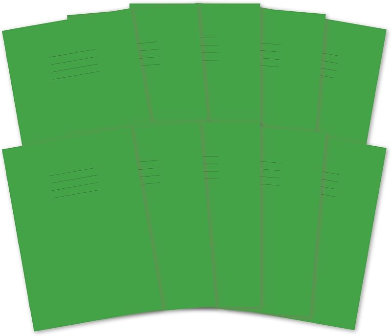 Hamelin A4 Exercise Books 48 Pages Light Green Pack of 10 8 mm Ruled