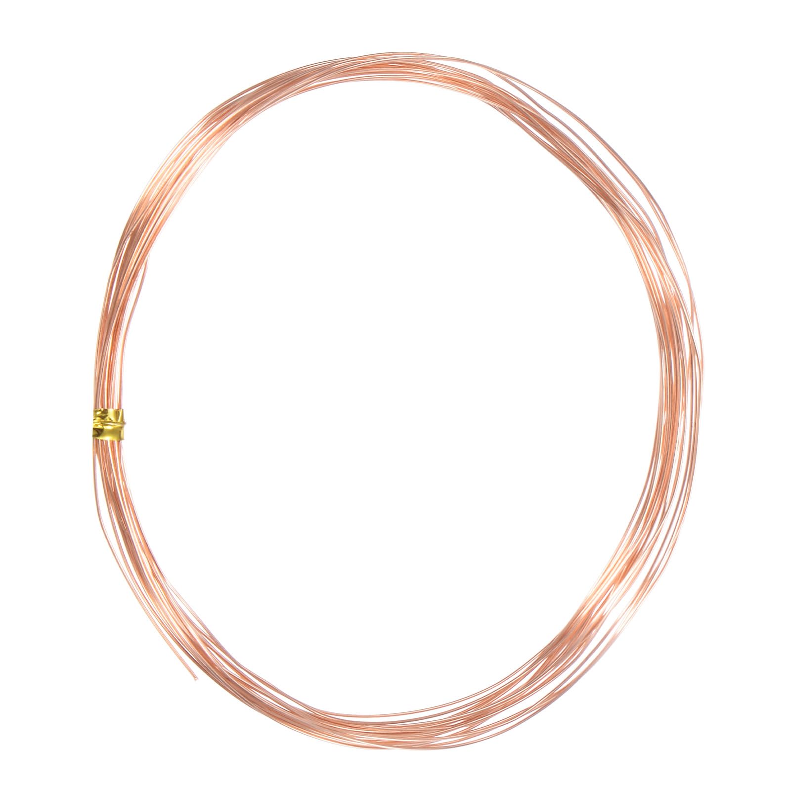 M METERXITY 99.9% Soft Copper Wire, 25 Gauge 16FT Pure Copper Wire for DIY Crafting/Jewelry Making/Gardening Plant/Beading, Craft Wire [0.45mm, 5M]