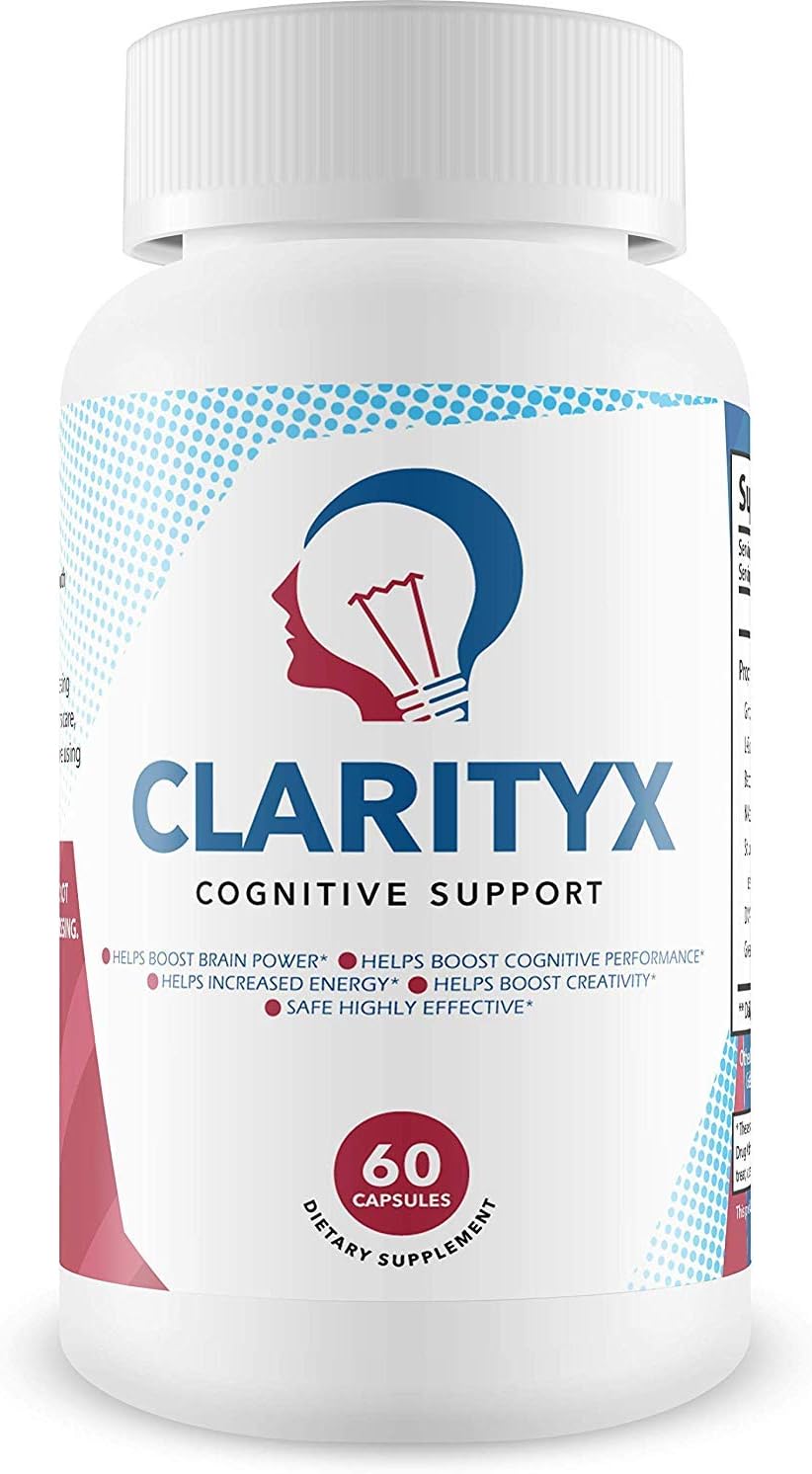 Clarity X- Ultimate Strength Cognitive Support- Helps Boost Brain Power, Helps Increase Energy, Promote Creativity- Safe and Effective