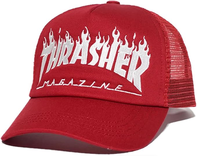 Amazon Thrasher スラッシャー メッシュキャップ メンズ ストリート レッドonesize 17th C01 B系 ストリート系 ファッション 大きいサイズ キャップ 通販